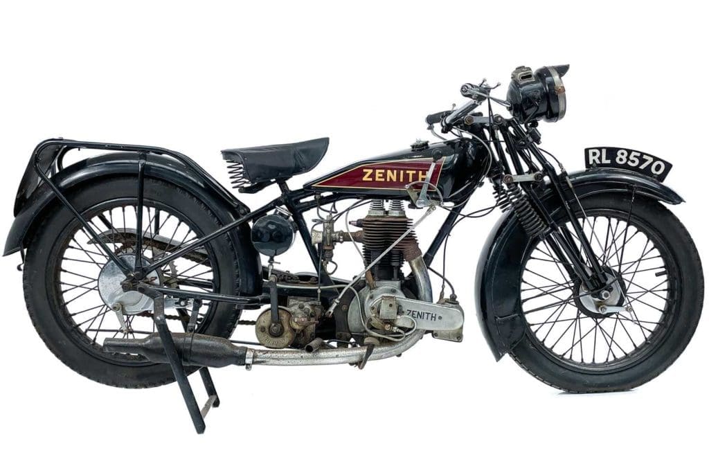 1928 Zenith 500cc JAP motorcycle