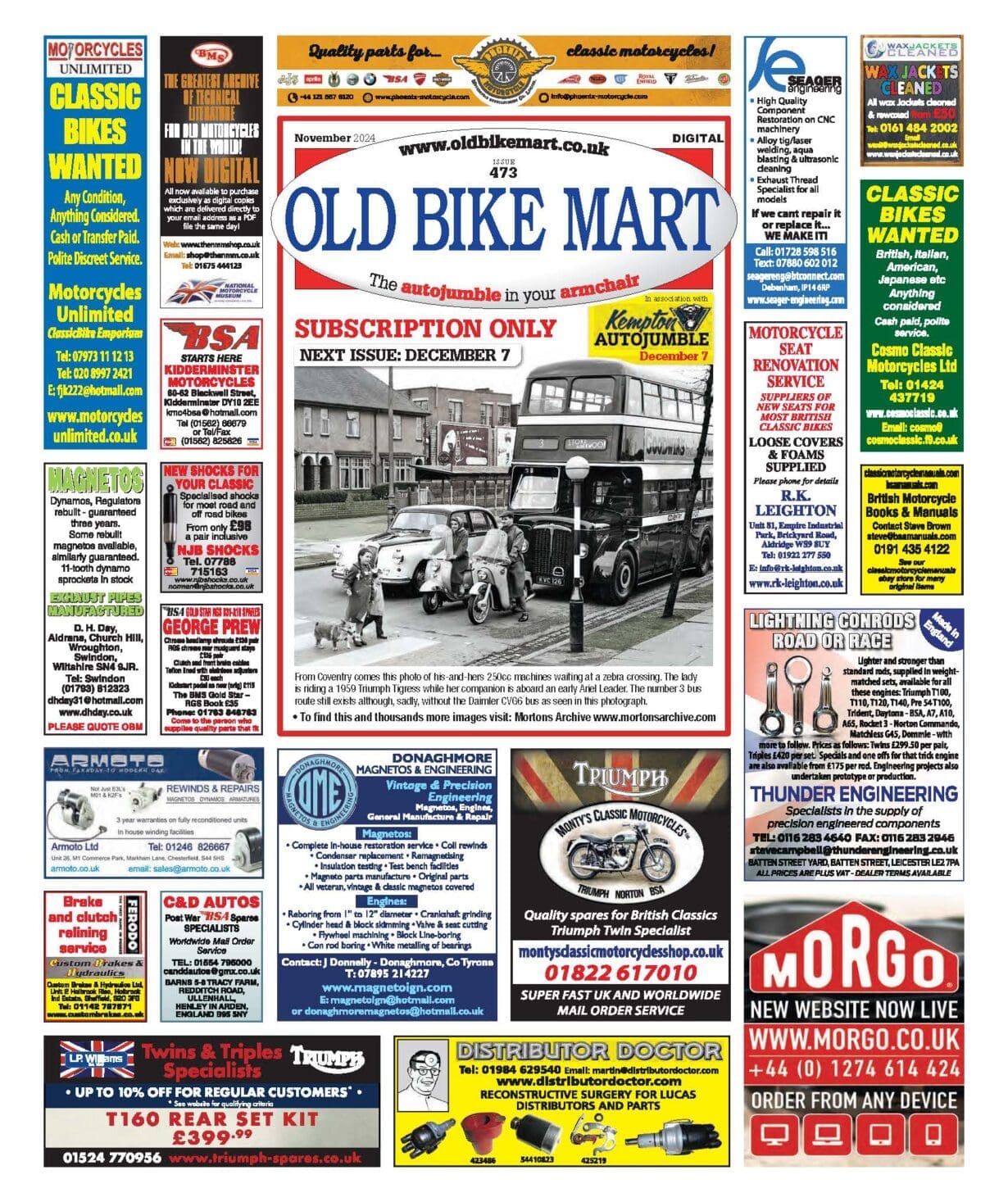 November 2024 Old Bike Mart